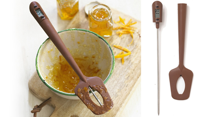 Illustration for article titled Thermometer Spatula Monitors Food Temps While You Stir